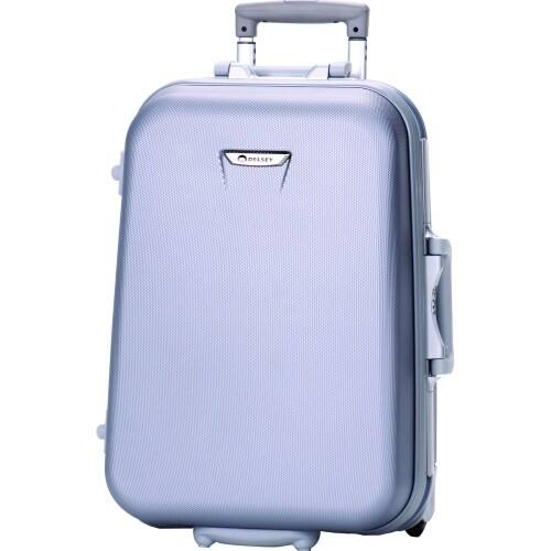 Front Standard. Delsey - Carry-On Travel/Luggage Case (Trolley) for Travel Essential - Silver.