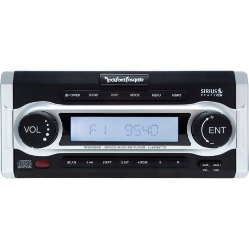 Front Standard. Rockford Fosgate - Marine CD/MP3 Player - 68 W RMS - iPod/iPhone Compatible - Single DIN.