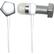 Front Standard. iHip - Wacky Earphone - Silver, White.
