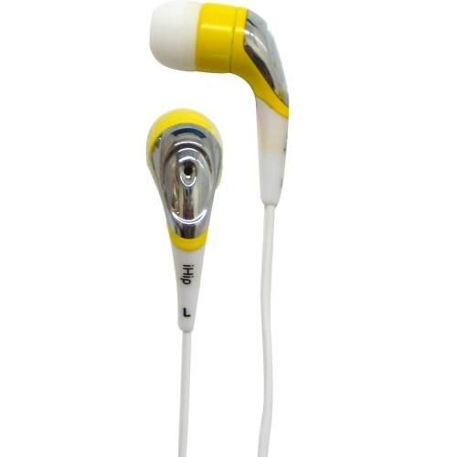Front Standard. iHip - Earphone - Blue, Yellow.
