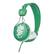 Front Standard. WeSC - Conga Headphone - Blarney Green, White.