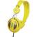 Front Standard. WeSC - Oboe Unisex Street Headphone - Vibrant Yellow.