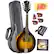 Front Standard. Luna Guitar - Bundle Folk Trinity A-Style Mandolin.