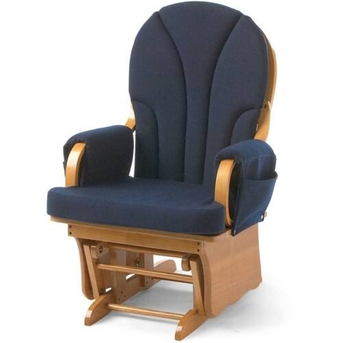 Front Standard. Foundations - Lullaby Glider Rocker - /Blue.