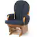 Front Standard. Foundations - Lullaby Glider Rocker - /Blue.