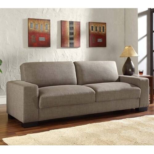 Front Standard. Dwell Home - Neo Buck Wheat Fabric Convertible Sofa.