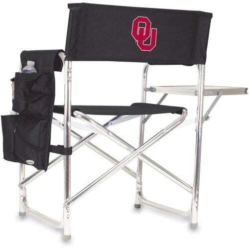 Front Standard. Picnic Time - University of Oklahoma Sports Chair.
