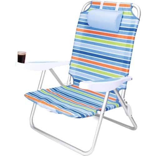 Front Standard. Picnic Time - Monaco Beach Chair.