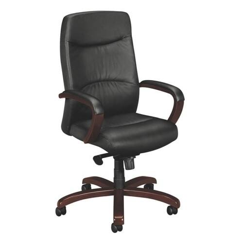 Front Standard. Basyx by HON - Executive High-Back Chair.