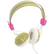 Front Large. KoNo Enterprises - Retro Headphone - Green, Pink.