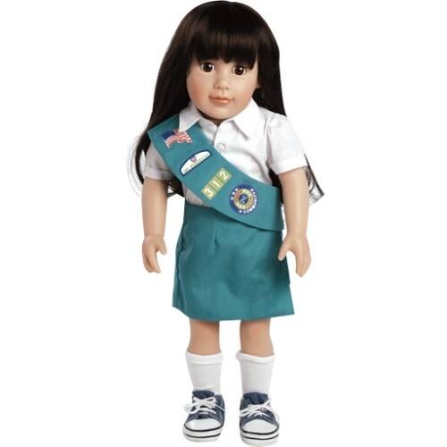 Front Standard. Adora - Play Doll Abigail - Girl Scout Junior Doll and Costume.