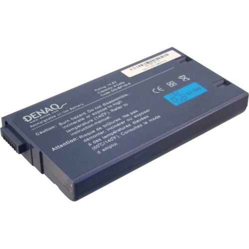 Front Standard. Denaq - 8-Cell 4400mAh Battery for SONY PCG 700, 800, 900 FX Series and other.