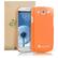 Front Standard. GreatShield - Guardian UV Series Slim Fit Hard Case for Samsung Galaxy S III S3 - Orange.
