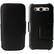 Front Standard. Fosmon - PU Leather Case with Kickstand for Samsung Galaxy SIII S3 - Black.