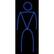 Front Large. Glowman - Glow Stick Costume.