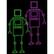 Front Large. Glowman - Glow Stick Costume.