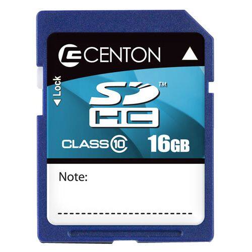 Front Standard. Centon - 16 GB Secure Digital High Capacity (SDHC) - 1 Card.