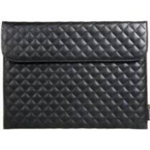 Front Large. E-Stand - iPad, Tablet PC Carrying Case - Black.