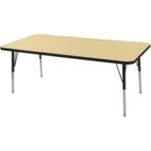Front Large. ECR4KIDS - Adjustable Activity Table - Rectangular 30" x 60".
