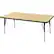 Front Large. ECR4KIDS - Adjustable Activity Table - Rectangular 30" x 60".