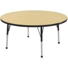 Front Large. ECR4KIDS - Adjustable Activity Table - Round 48".