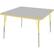 Front Large. ECR4KIDS - Adjustable Activity Table - Square 30" x 30".