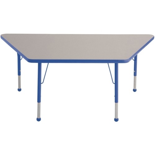 ECR4Kids Thermo-Fused 24 x 48 Half Round School Activity Table, Chunky  Legs, Adjustable Height 15-24 inch (Grey/Blue): : Industrial &  Scientific