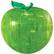 Front Large. Bepuzzled - 3D Crystal Puzzle - Apple (Green): 44 Pcs - Green.