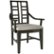 Front Large. Broyhill Furniture - Perspectives Upholstered Seat Lattice-Back Arm Chair.