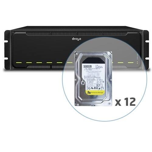 Front Standard. Drobo - SAN Array - 12 x HDD Installed - 24 TB Installed HDD Capacity.