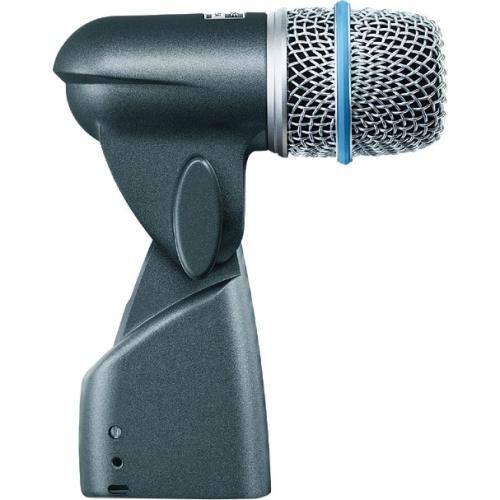 Front Standard. Shure - Beta Microphone - Silver Blue.