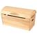 Front Large. KidKraft - Round Top Storage Chest - Natural.