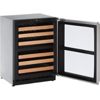 U-Line - Wine Cooler - Gray - Front_Zoom
