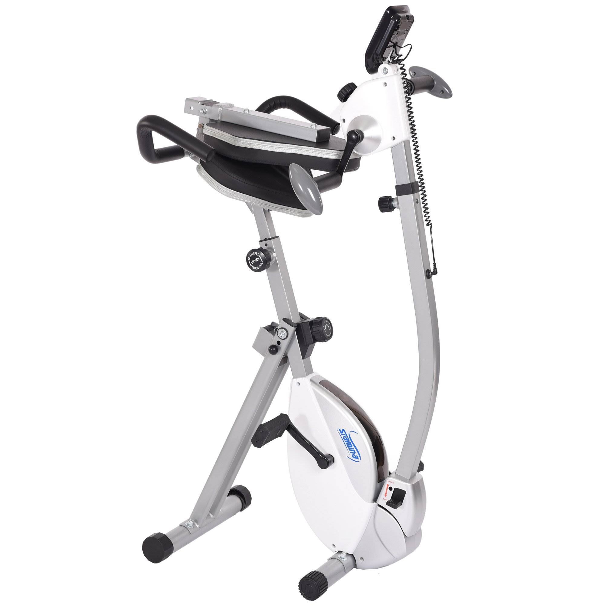 Alt View 7. Stamina Products - Stamina Products Recumbent Indoor Cardio Exercise Bike with Upper Body Exerciser - Gray.
