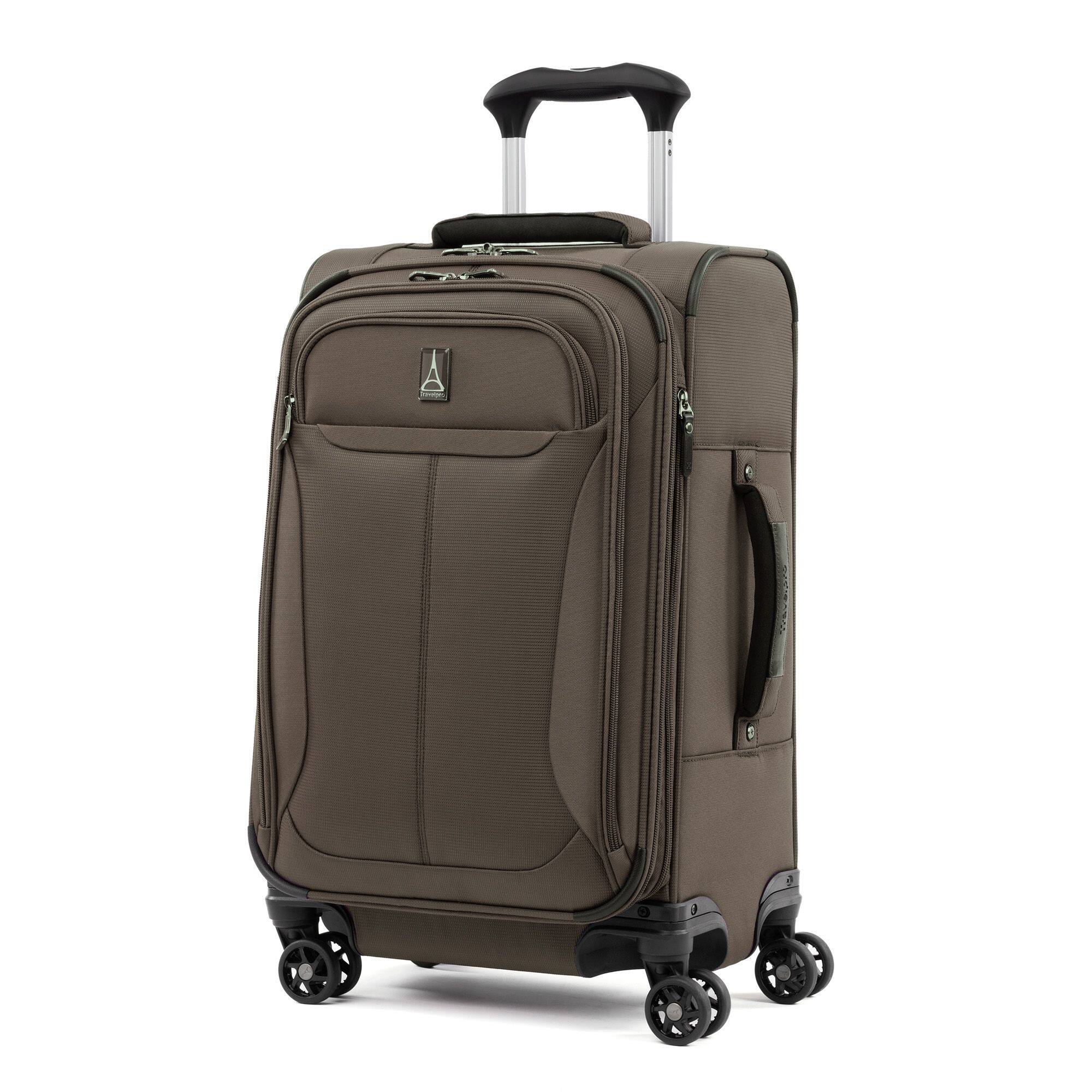 Left. Travelpro - Travelpro Tourlite Softside Expandable Luggage 21" Carry On Spinner - Espresso.