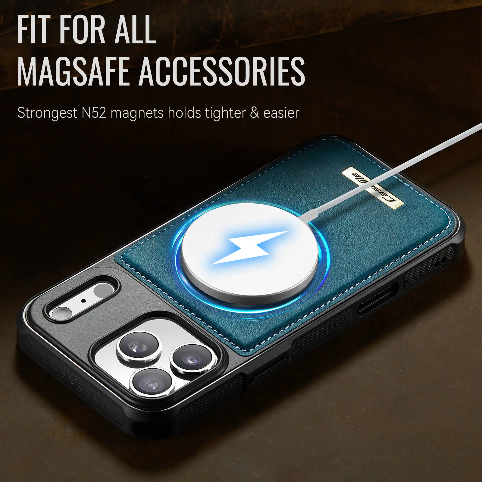 FIT FOR ALL MAGSAFE ACCESSORIES  
Strongest N52 magnets holds tighter & easier