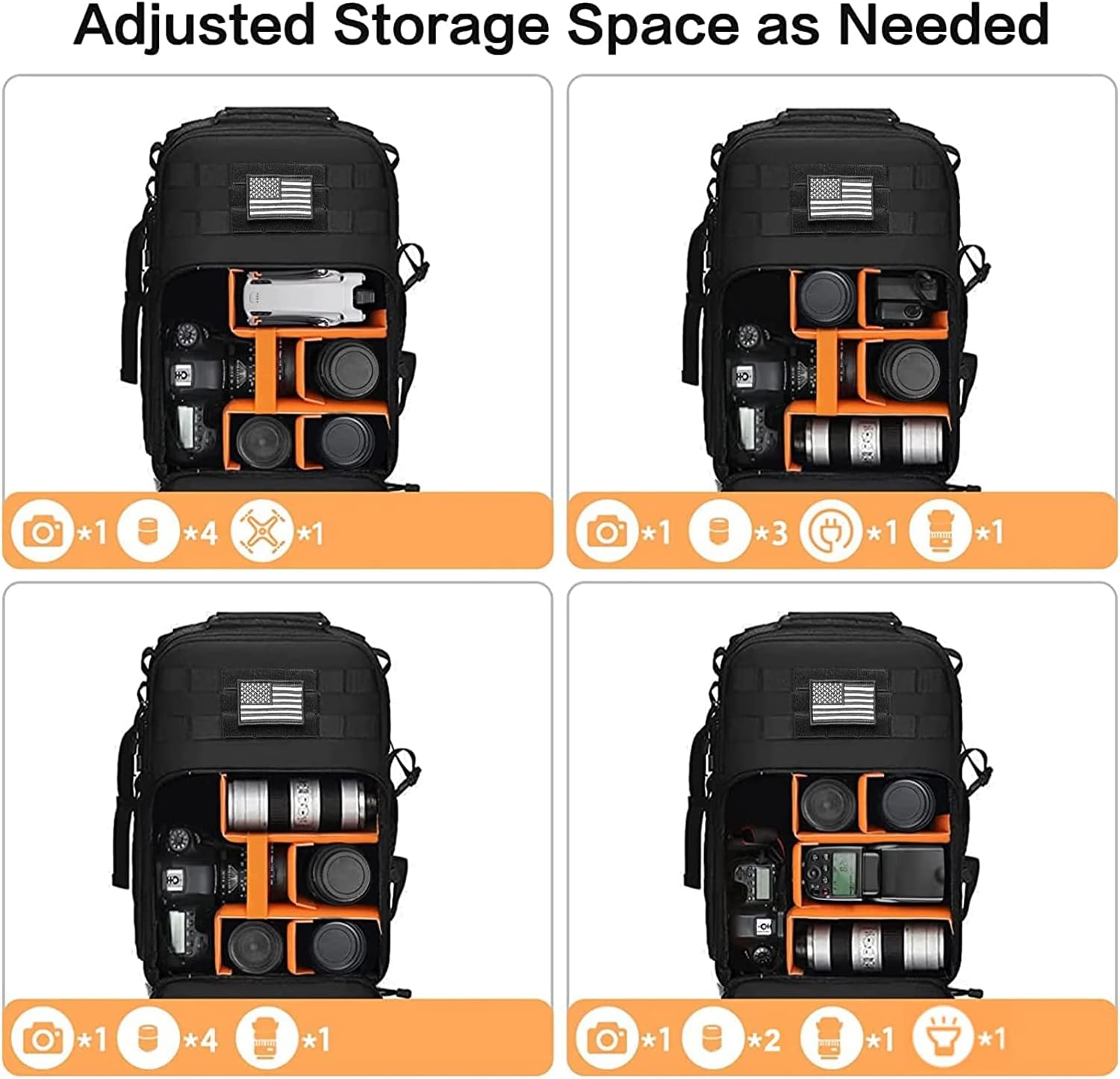 Adjusted Storage Space as Needed

*1 *4 *1
*1 *3 *1 *1
*1 *4 *1
*1 *2 *1