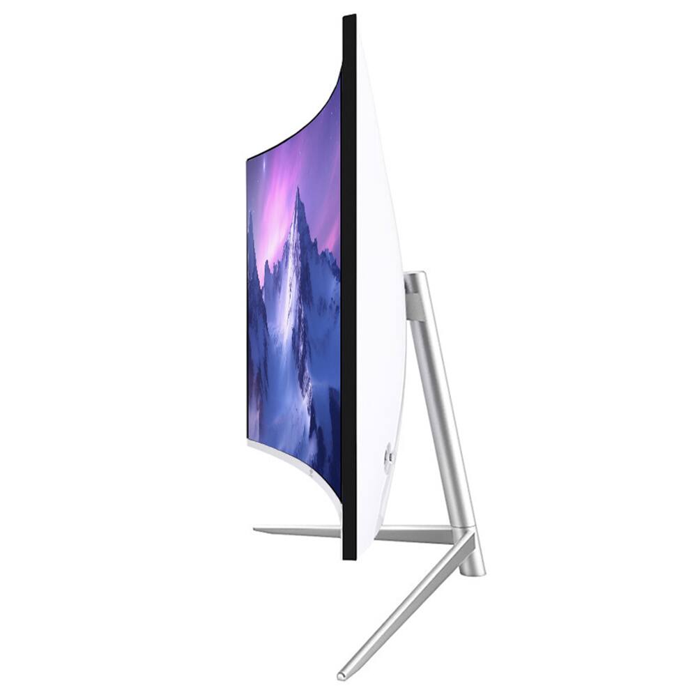 Left. Z-Edge - 27" 1080P Full HD 1920 x 1080 100Hz Curved Monitor, HDMI + VGA, Eye Care Technology - White.