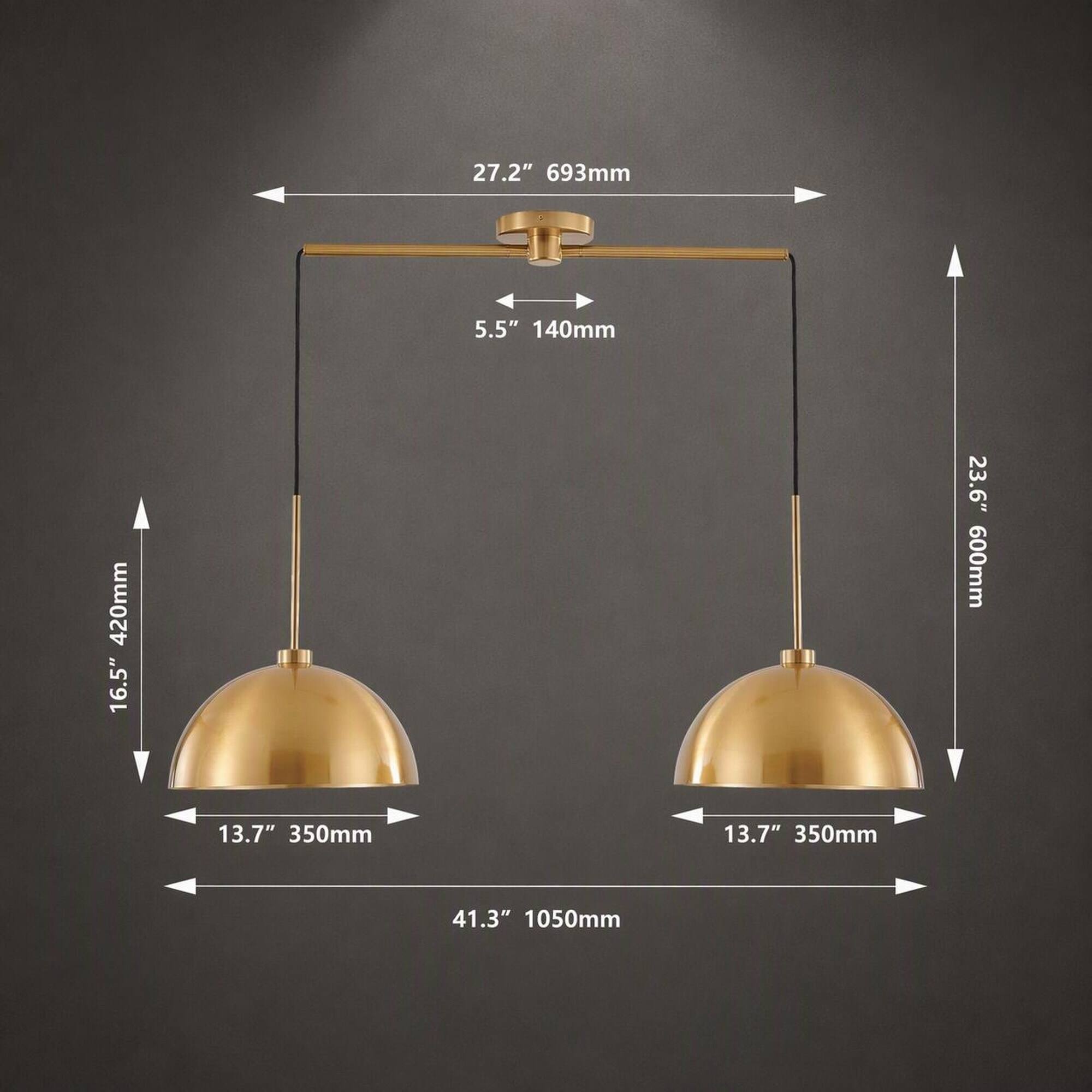 27.2" 693mm  
5.5" 140mm  
16.5" 420mm  
23.6" 600mm  
13.7" 350mm  
13.7" 350mm  
41.3" 1050mm
