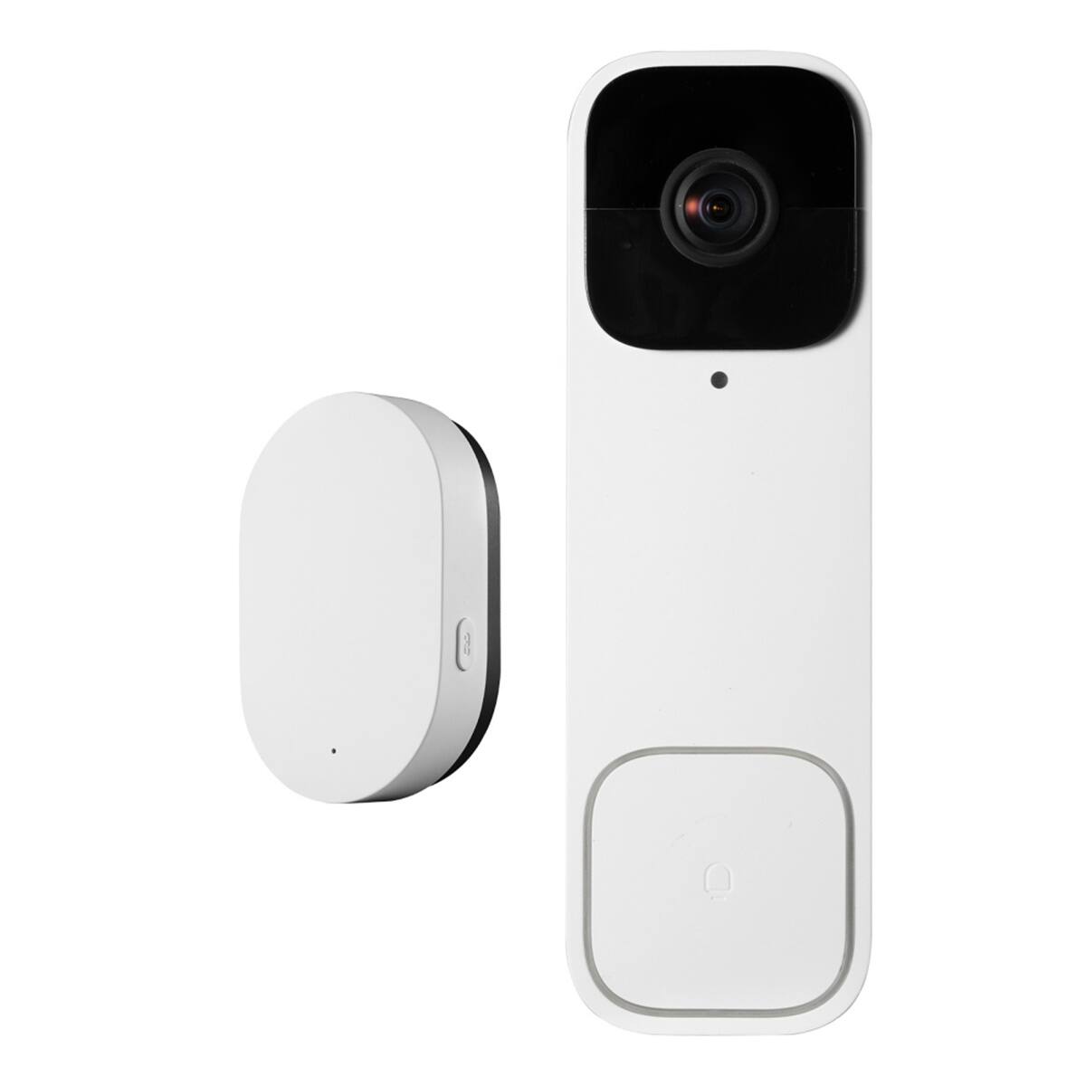 Front. HTUTWOO - Video Doorbell - 2K Camera, 170° Wide View, 2-Way Audio, Motion/Night Vision, Alexei & Google, Battery/Wired.