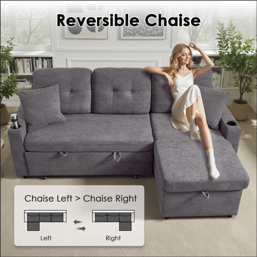 Reversible Chaise  
Chaise Left > Chaise Right