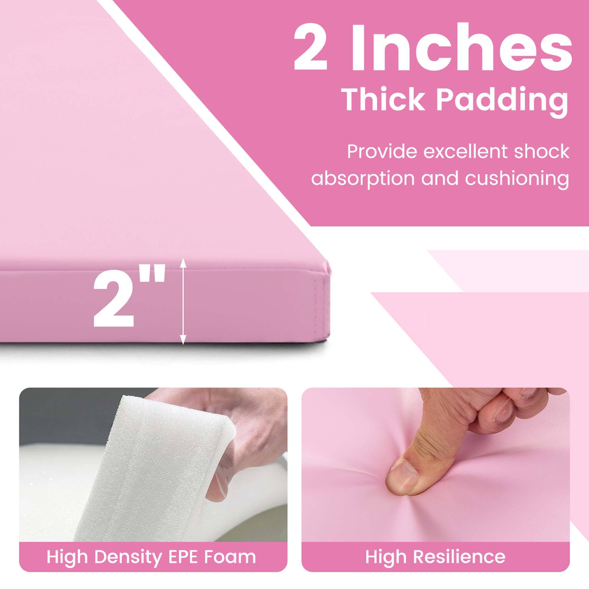 2 Inches Thick Padding  
Provide excellent shock absorption and cushioning  

2" High Density EPE Foam  
High Resilience