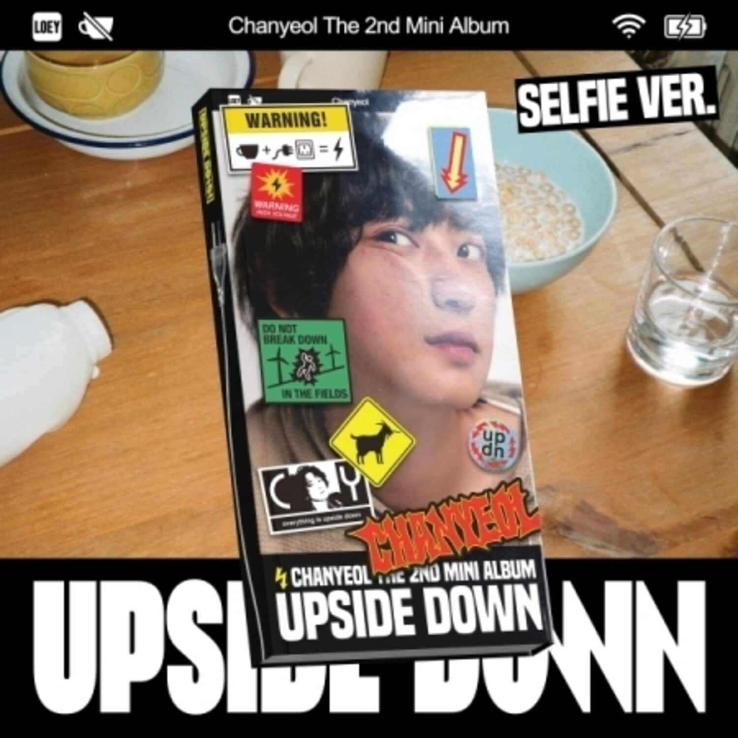 Chanyeol - Upside Down - Selfie Version - Photo Book Version - incl. 276pg Photobook, QR Sticker, - DISCLESS DIGITAL [Digital Download]