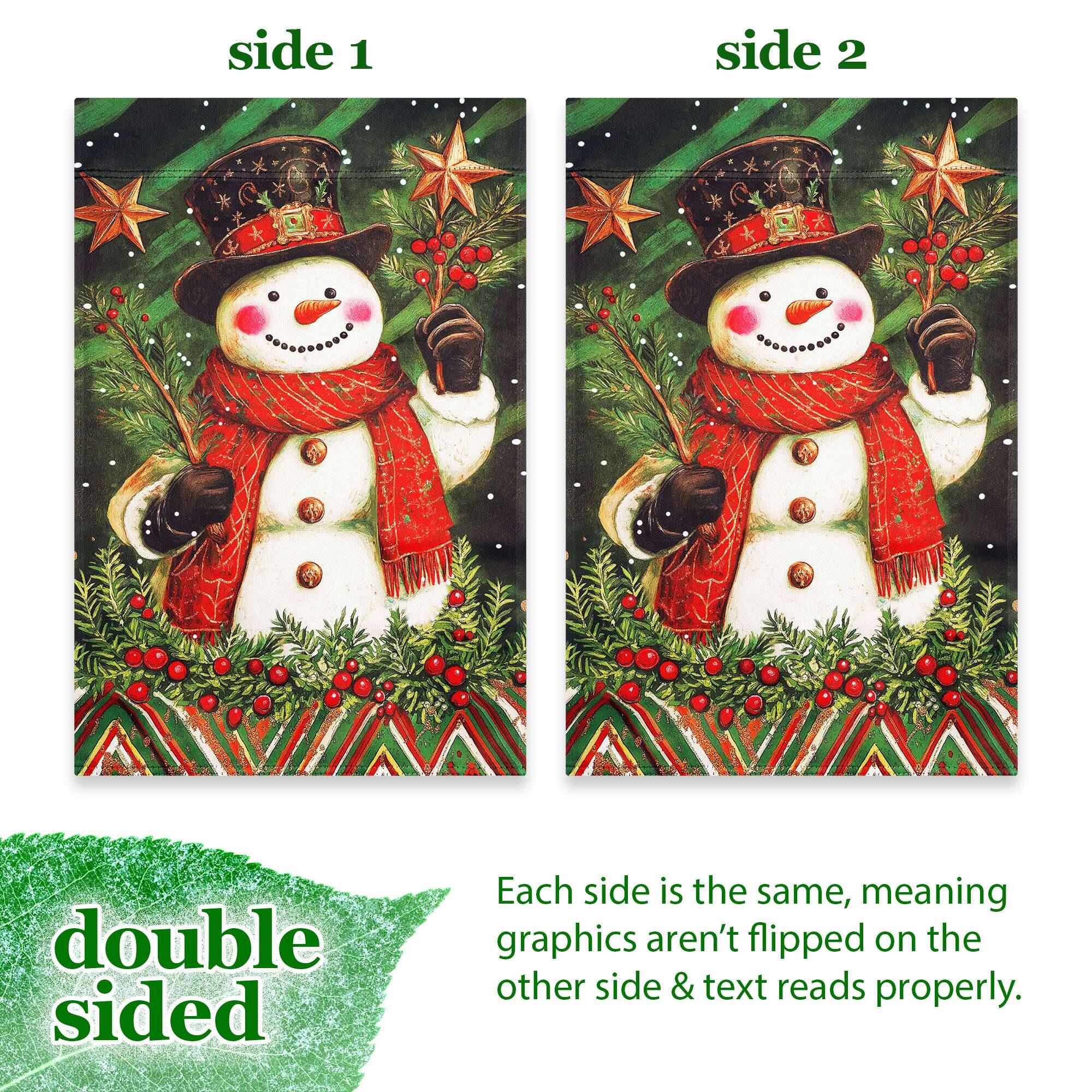side 1  
side 2  

double sided  
Each side is the same, meaning graphics aren't flipped on the other side & text reads properly.