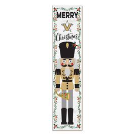 Jardine - Vanderbilt Commodores 11" x 46" Nutcracker Holiday Leaner Sign - White