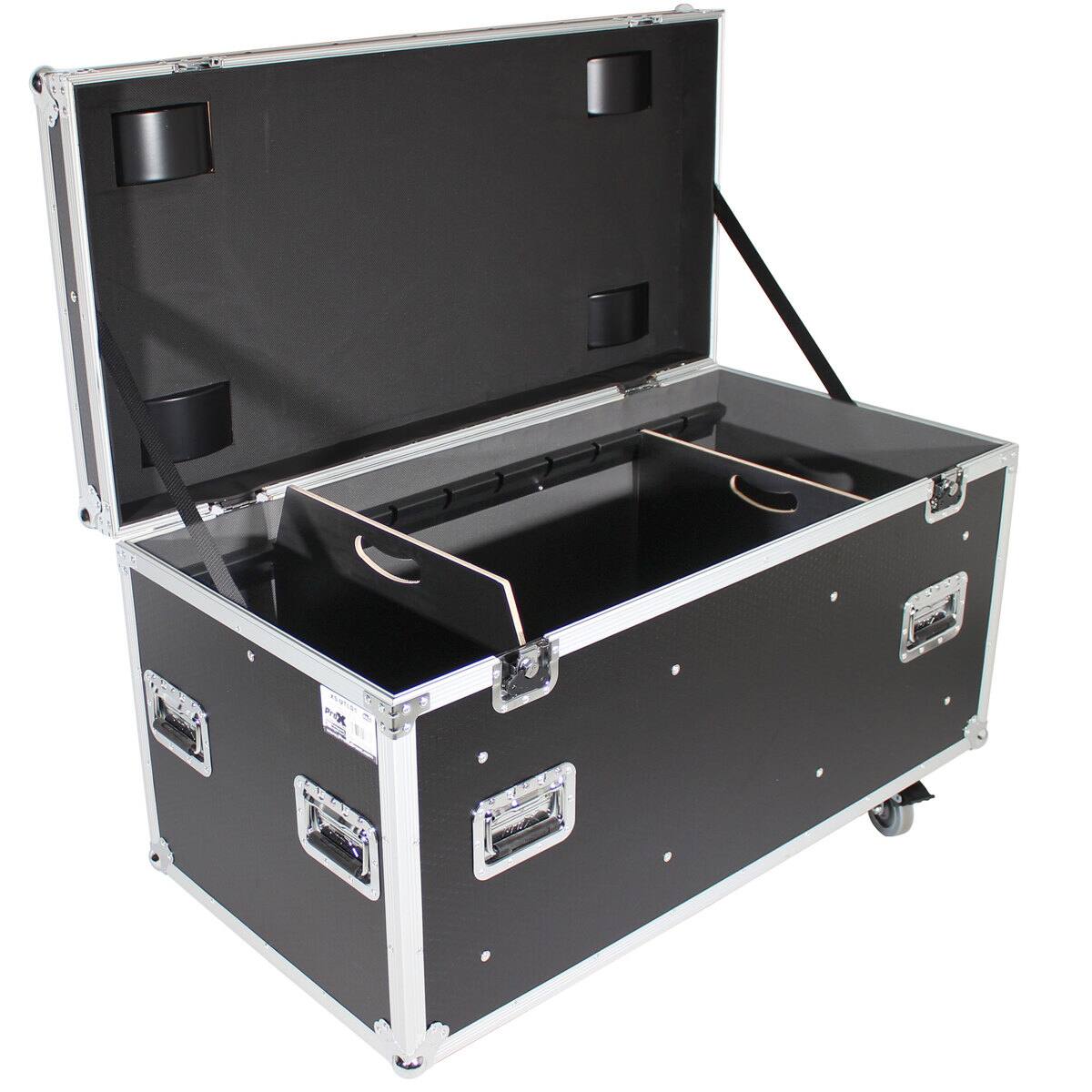 Alt View 1. ProX - ProX XS-UTLD1 Large Utility Case with Divider and 4" Caster Wheels.