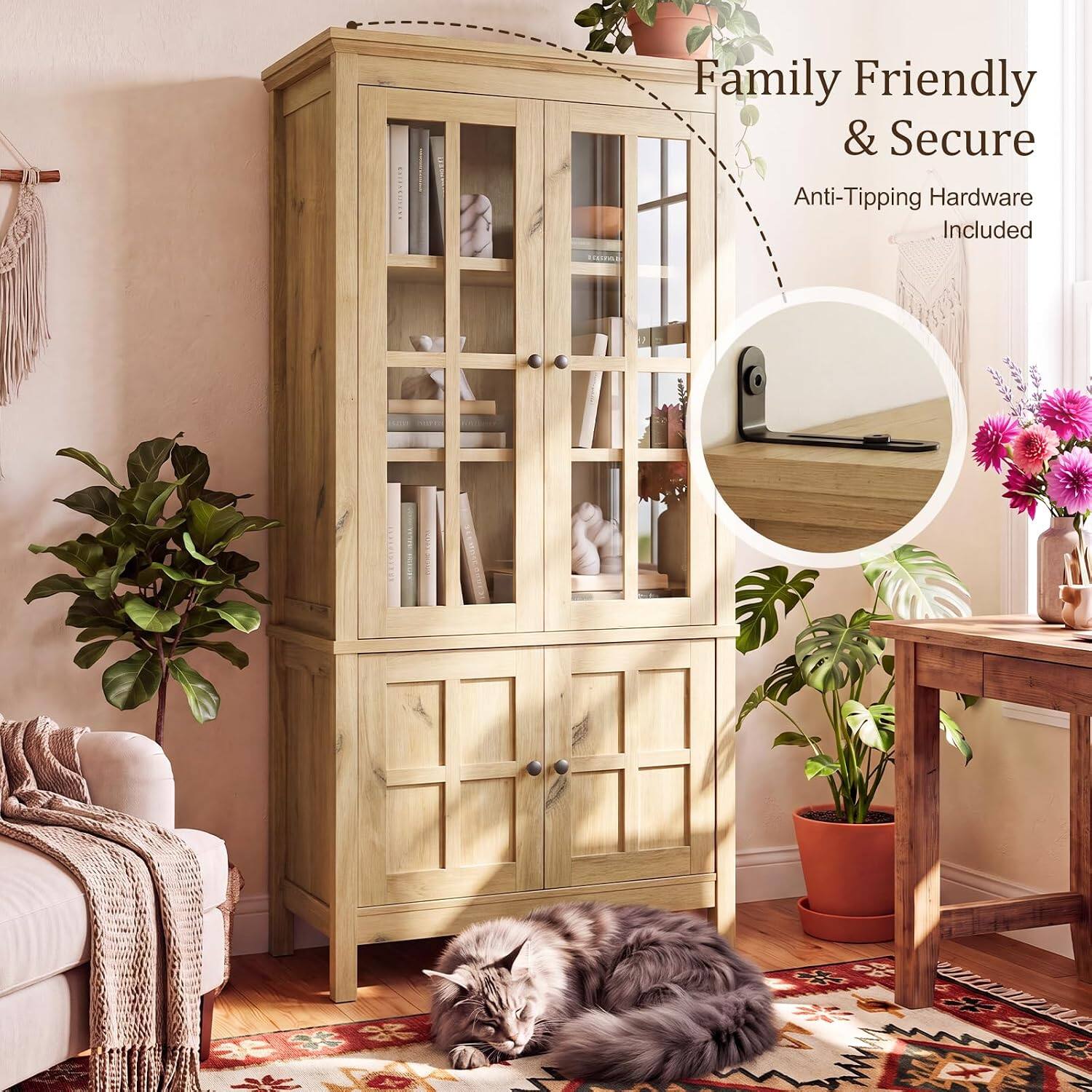 Family Friendly & Secure  
Anti-Tipping Hardware Included
