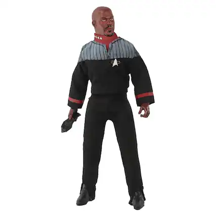 Front. Mego - Mego Star Trek Deep Space Nine Captain Sisko 8 Inch Action Figure - Black.