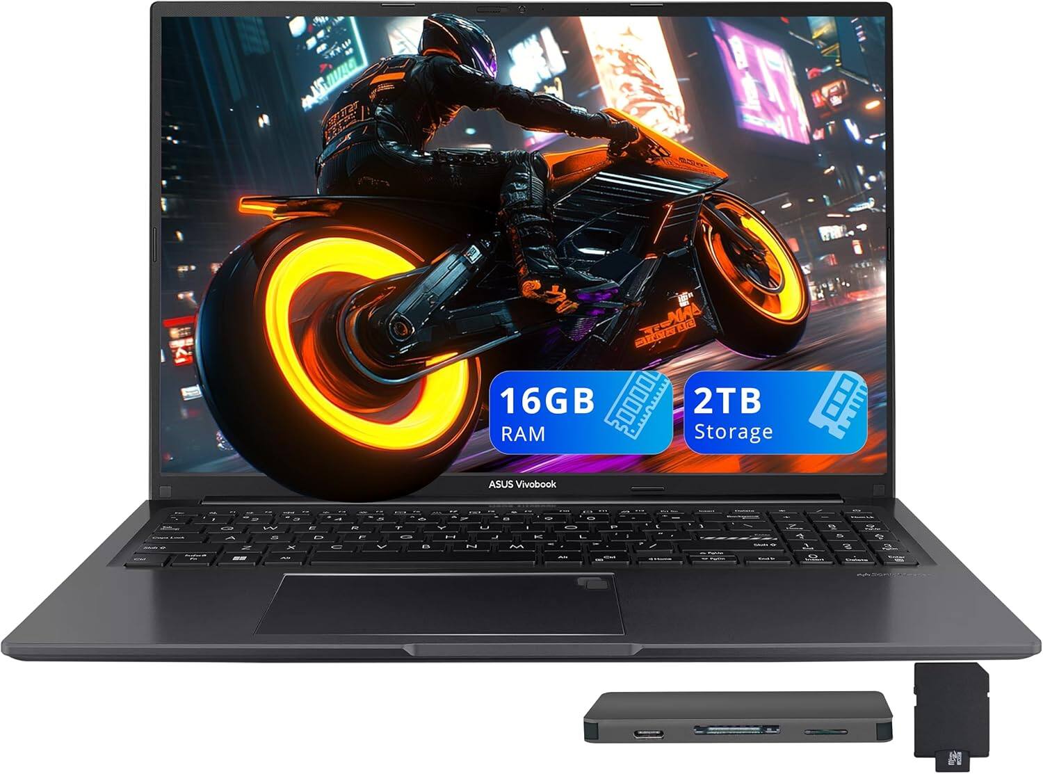 ASUS Vivobook  
16GB RAM  
2TB Storage