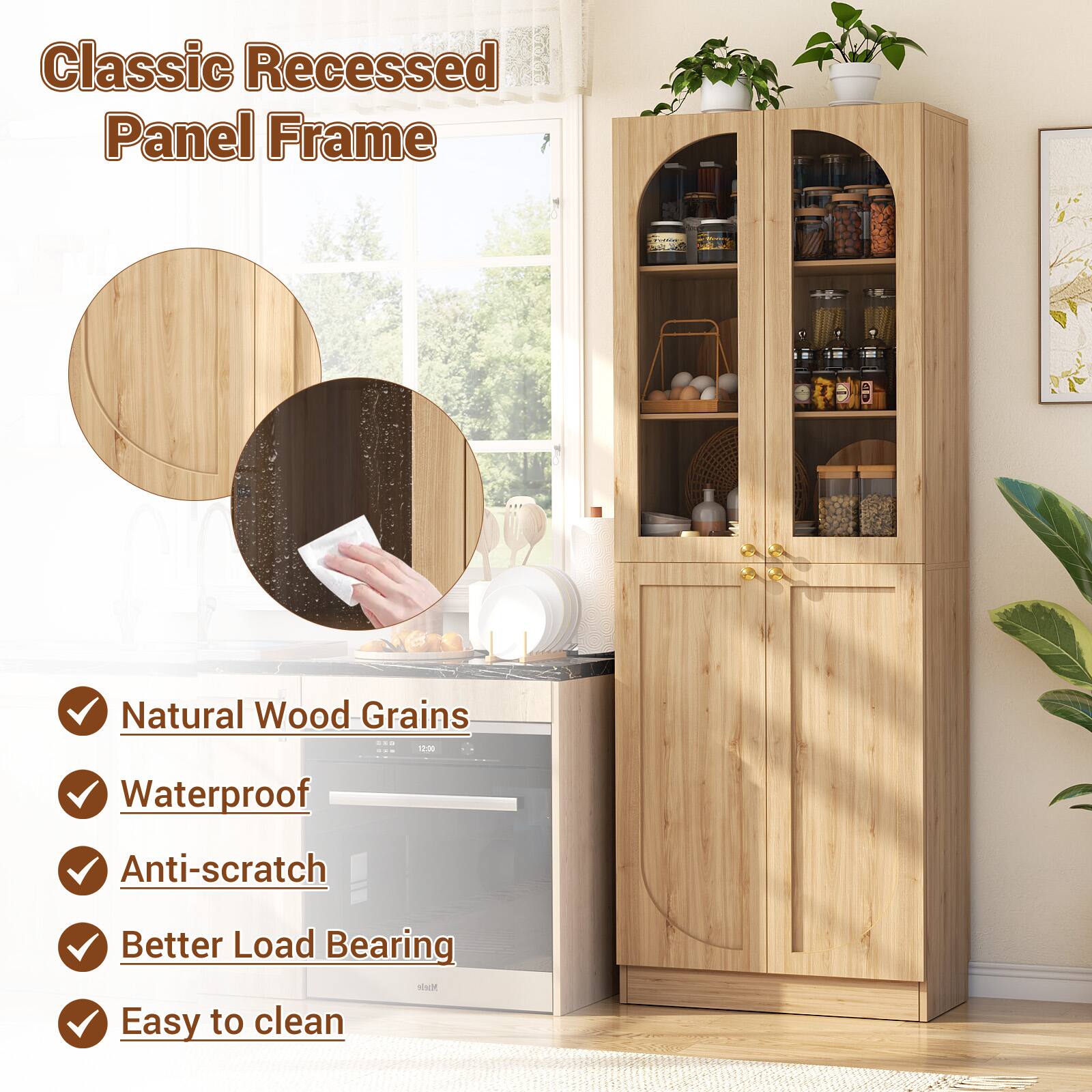 Classic Recessed Panel Frame

- Natural Wood Grains
- Waterproof
- Anti-scratch
- Better Load Bearing
- Easy to clean